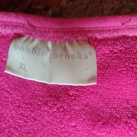 Women's size XL Bobbie Brooks zip down fleece robe - Picture 2 of 4